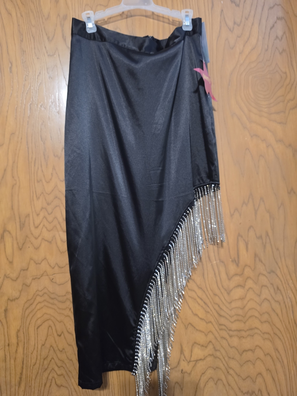 Stunning Fringe Satin Skirt